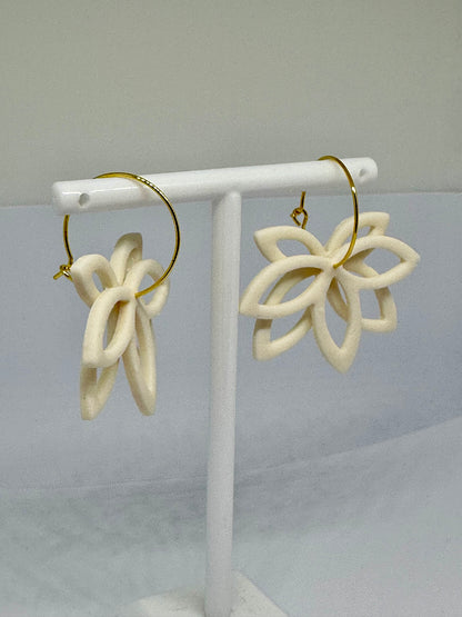 Coastal Bloom Hoop Earrings
