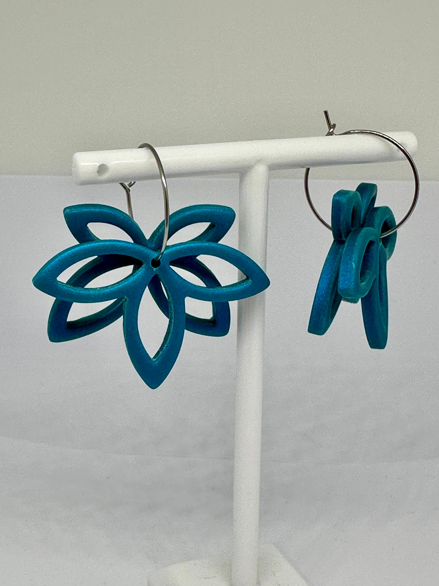 Coastal Bloom Hoop Earrings