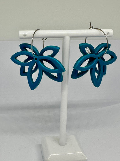 Coastal Bloom Hoop Earrings