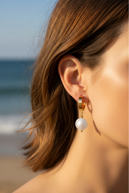 Moonwater Huggie Earrings